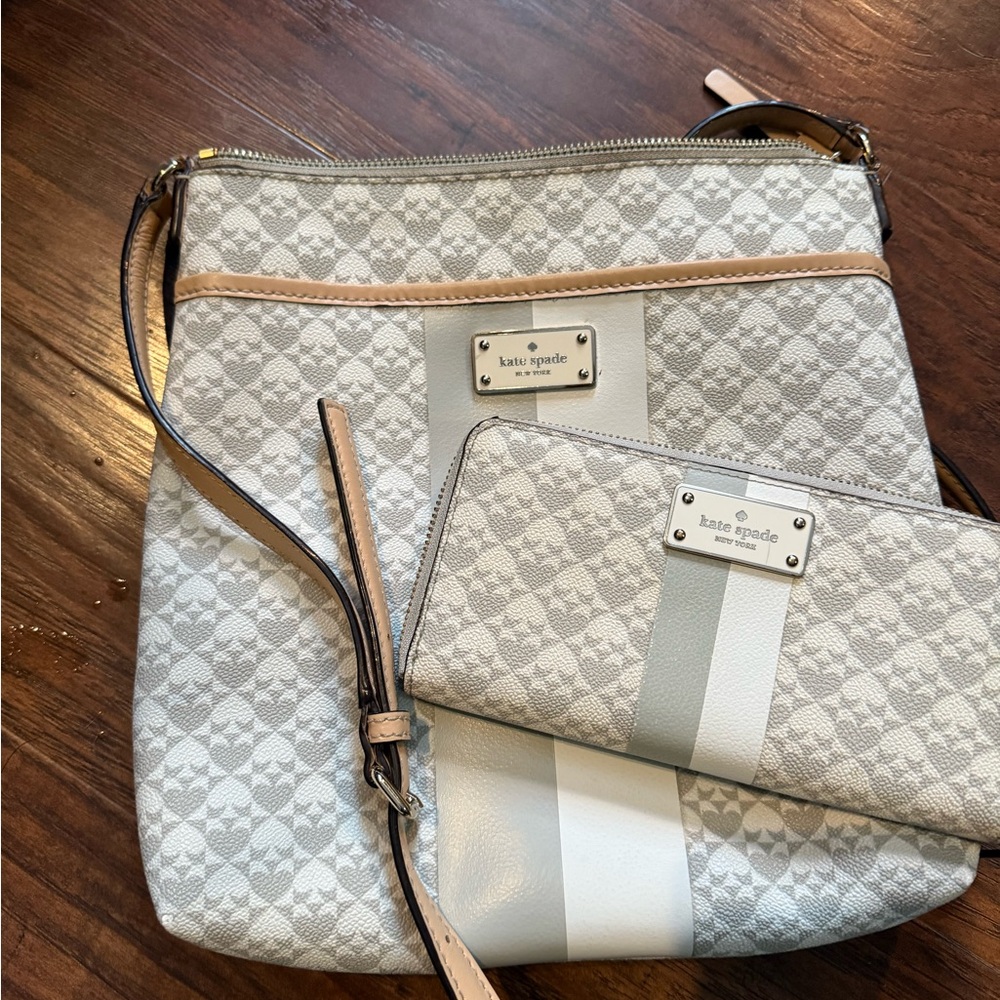 Kate spade wallet and crossbody set